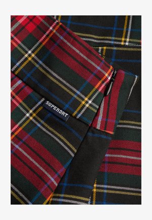 Superdry & Co, SUPERDRY MINI PLEATED SKORT.. - A-snit nederdel - navy check