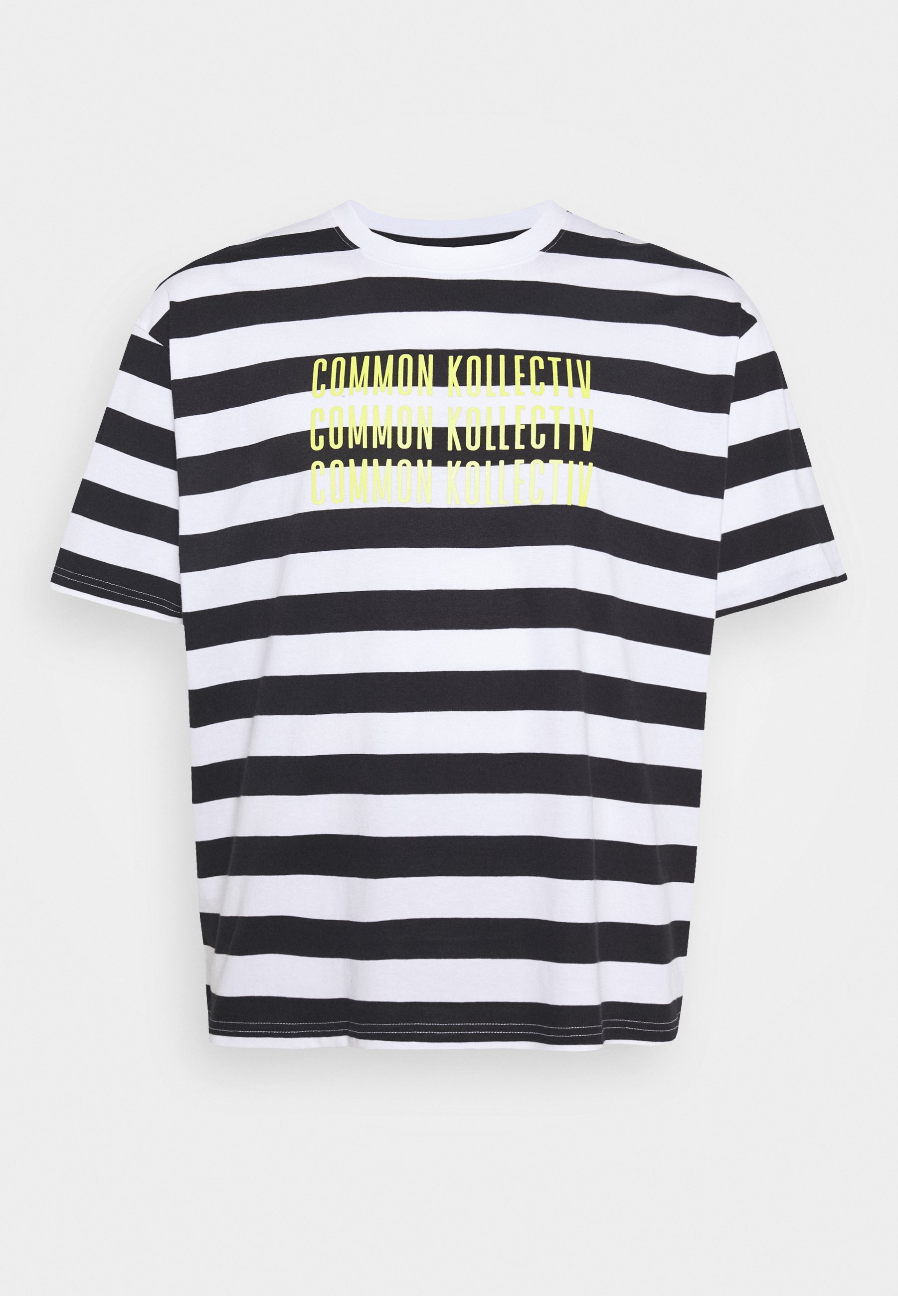 Common Kollectiv PLUS WILSON STRIPE T shirts med print Common Kollectiv PLUS STRIPED - T-shirts med print - white