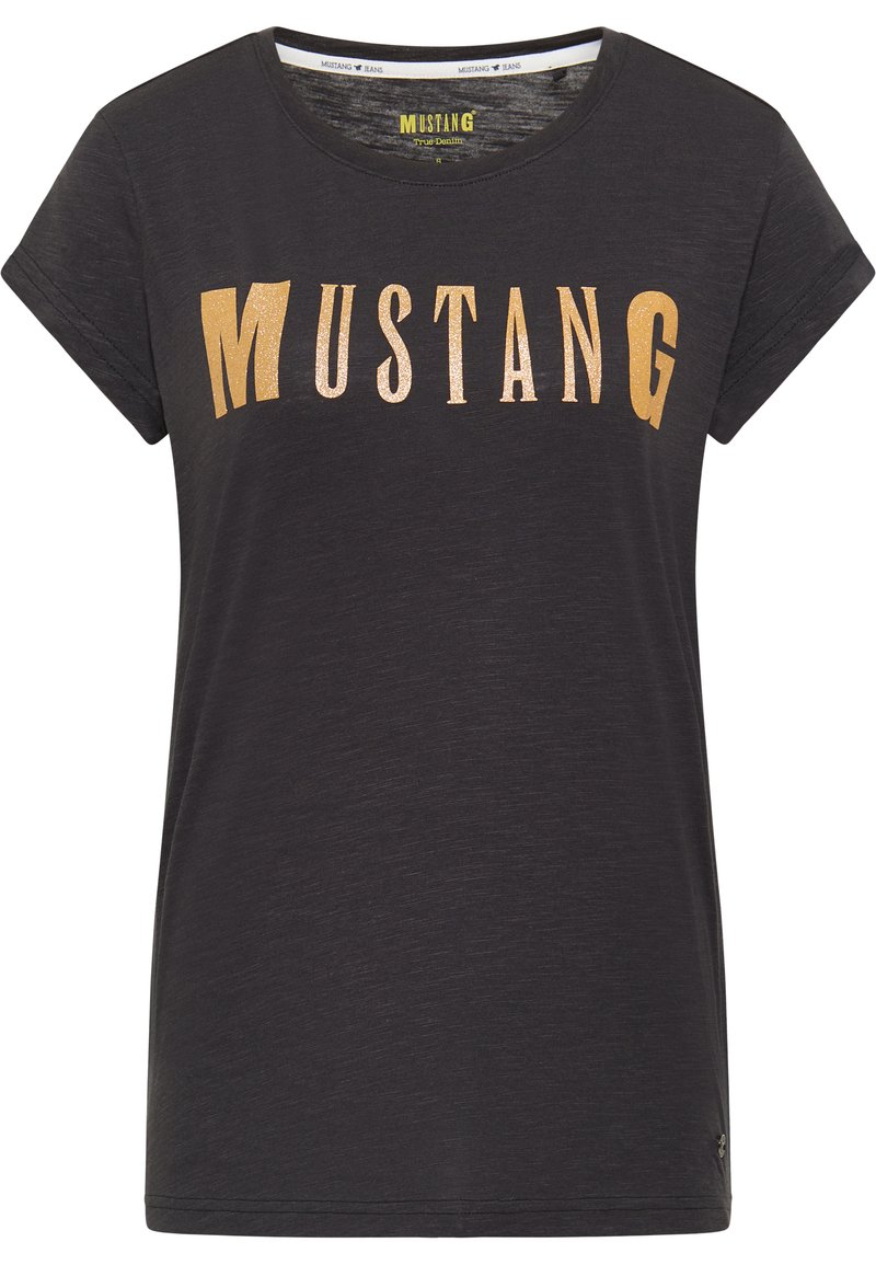 Damen T-Shirts | Mustang T-Shirt print schwarz - DU71864 Damen T-Shirts | Mustang T-Shirt print schwarz - DU71864