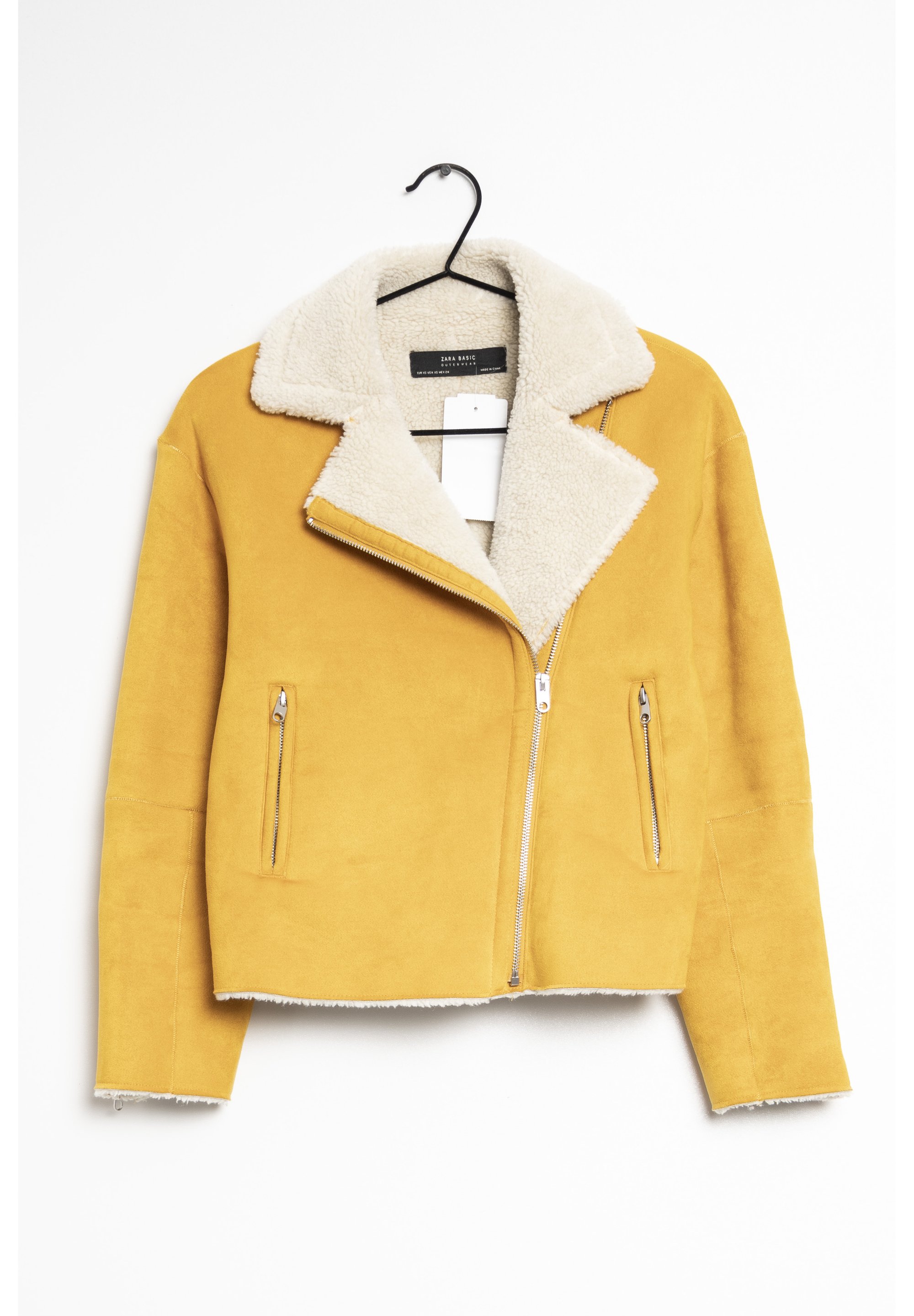 Zara Winter jacket yellow (Pre-owned) Zalando