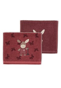 Sterntaler 2ER-PACK KINDERHANDTUCH EMMILY - Other accessories - dunkelrot