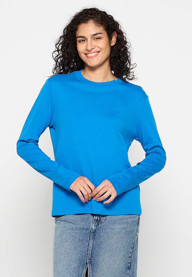 Mango Longsleeve blauw