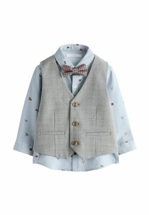 REGULAR FIT - SET   - Weste - grey check