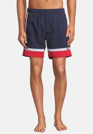 Fila Shorts da mare - black iris true red bright white