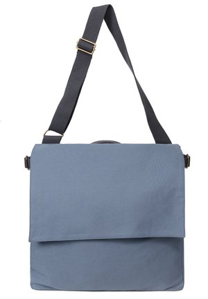 BIG SHOULDER BAG - Skuldertasker - hayao grey blue