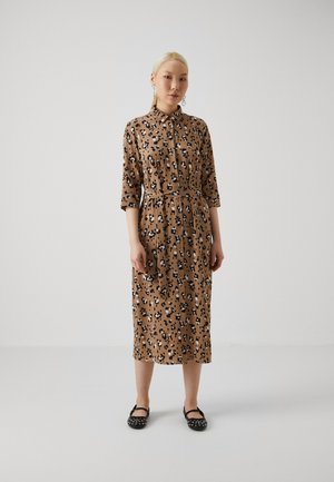 ONLY ONLNOVA LIFE LUX 3/4 SHIRT DRESS - Skjortekjole - portabella