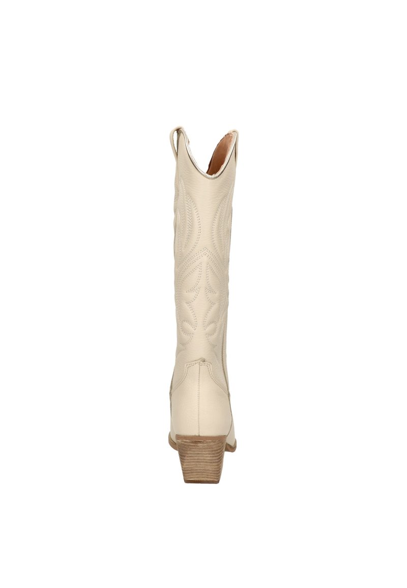 Damen Klassische Stiefel | Nelson Cowboy-/Bikerboot wit/beige - VV58228 Damen Klassische Stiefel | Nelson Cowboy-/Bikerboot wit/beige - VV58228