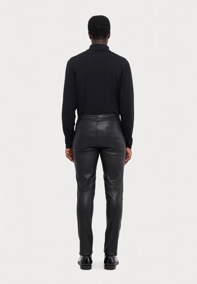 STUDIO ID LIAM TROUSER - Lederhose - black