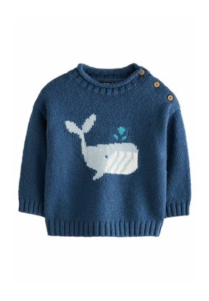 Jersey de punto - navy blue whale