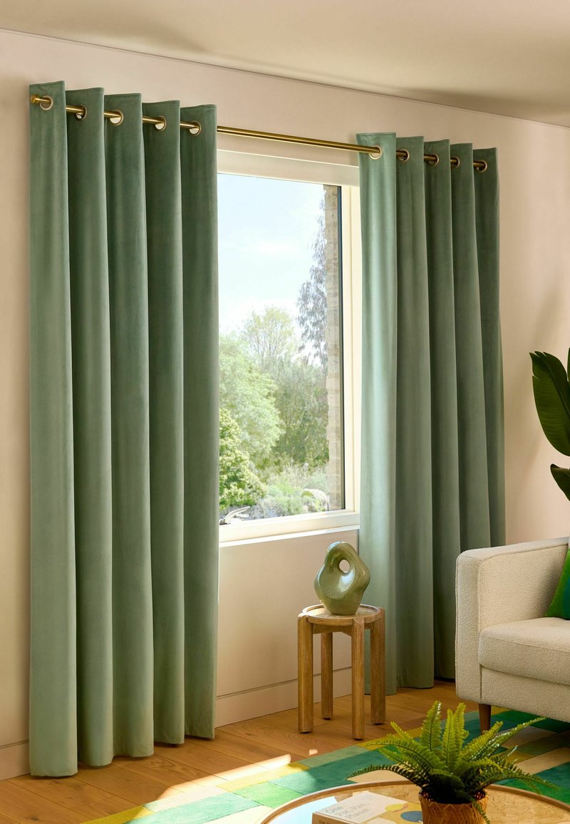 Next EYELET BLACKOUT/THERMAL FIT - MATTE VELVET EYELET CURTAINS UNISEX - Vorhang