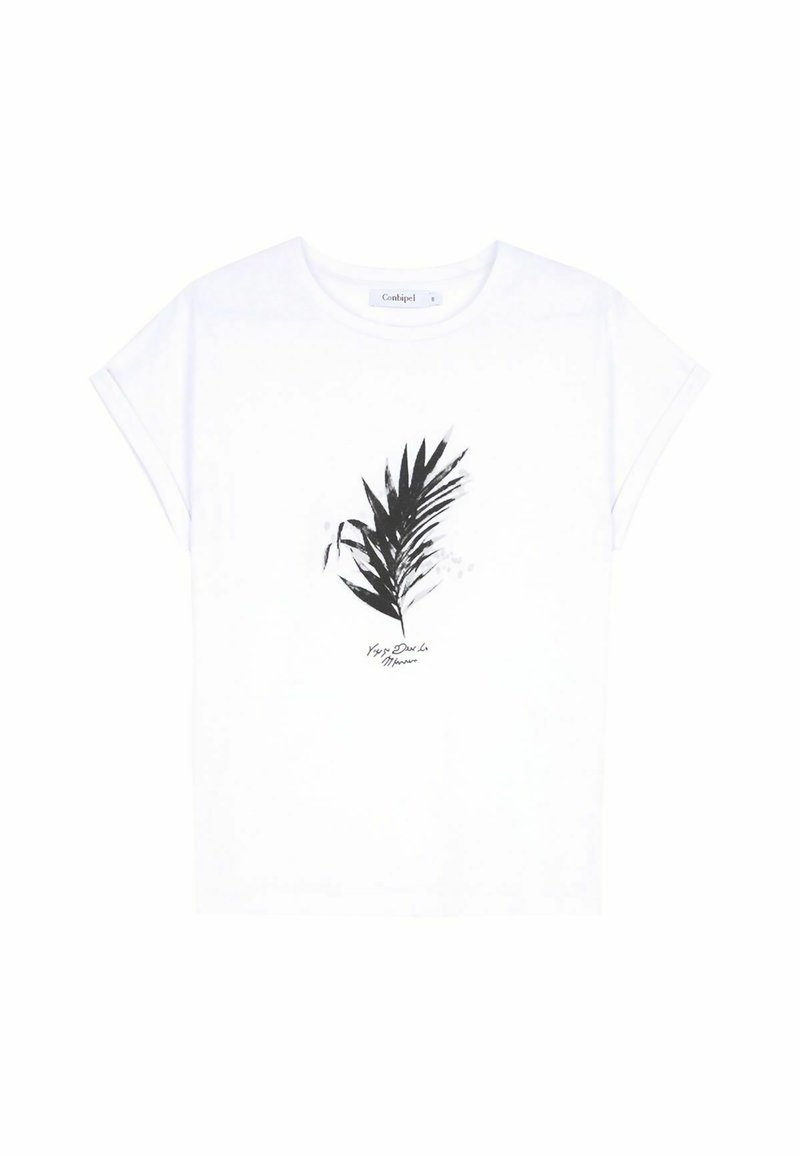 Damen Kleider | Conbipel T-Shirt print bianco/weiß - WN43305 Damen Kleider | Conbipel T-Shirt print bianco/weiß - WN43305