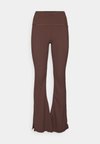 SUPER SOFT FLARE YOGA TROUSERS - Treniņtērpa apakšdaļas - cacao brown