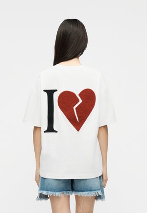 LOVER ETTA TEE - Μπλουζάκι με στάμπα - optic white