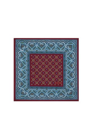 SKULL POOL POCHETTE - Tuch - burgundy