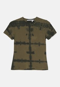 BREWER IN GRID TIE DYE - Μπλουζάκι με στάμπα - khaki