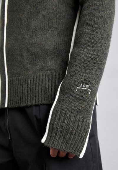 A-COLD-WALL* CONTOUR - Sweat à capuche - grey/green olive grey