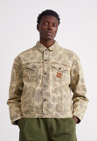 Carhartt WIP DUCK HELSTON JACKET - Jeansjacke - grey/black