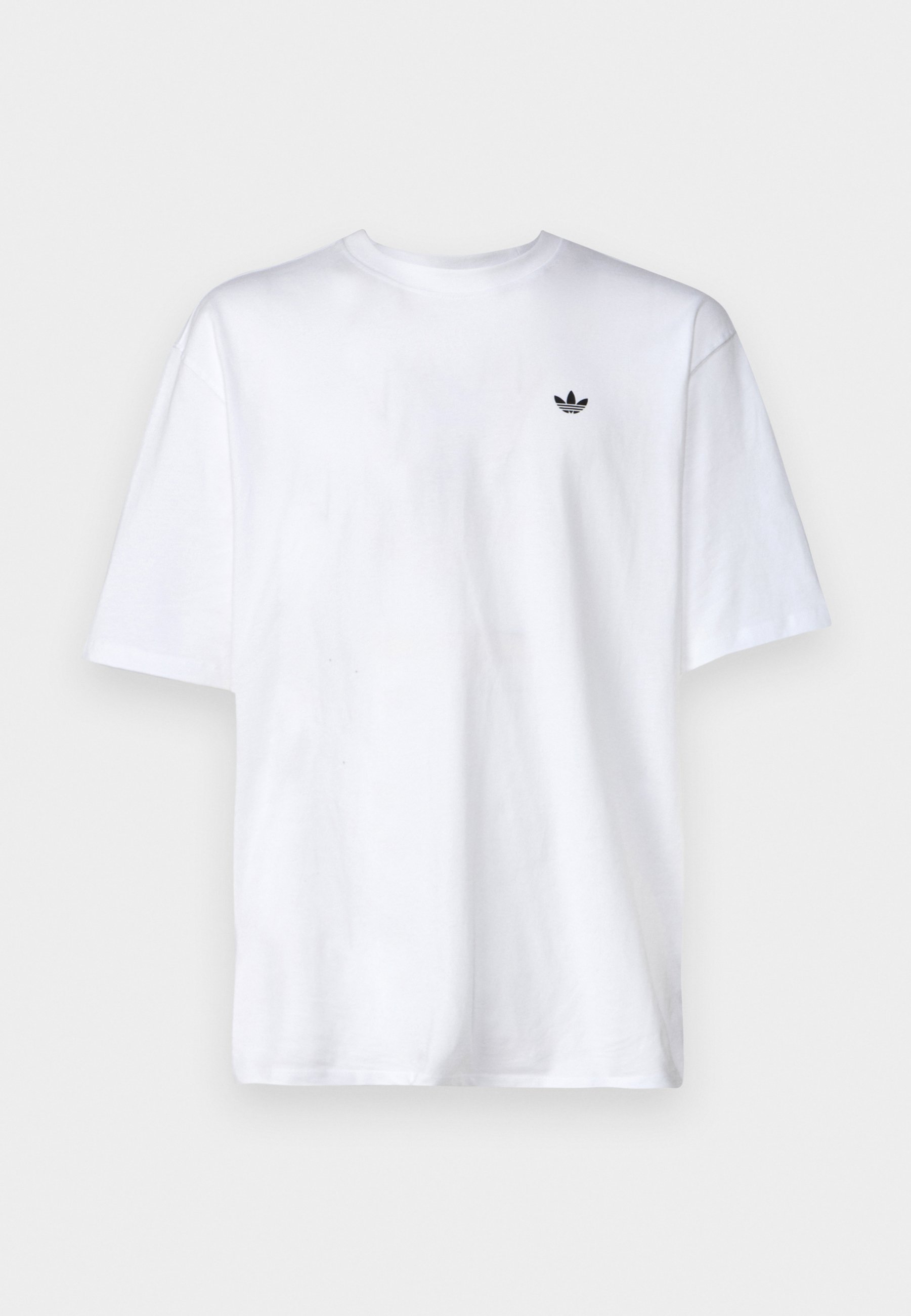 adidas skateboarding logo roll neck top in white