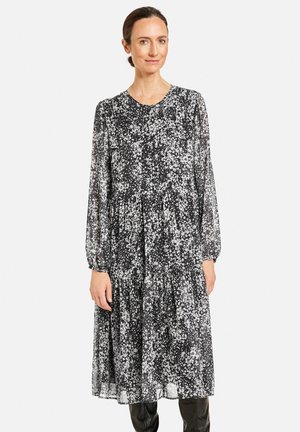 MILLE FLEURS - Jersey dress - schwarz ecru weiss druck