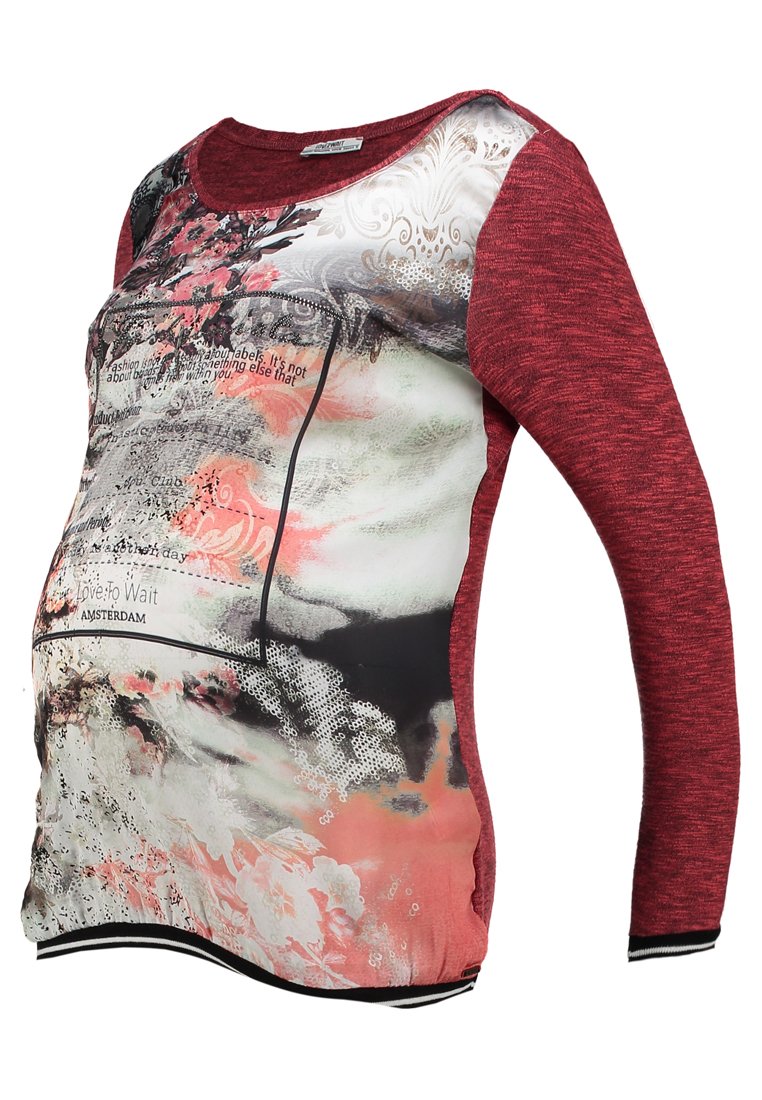 love2wait T-shirt print bordeauxrood