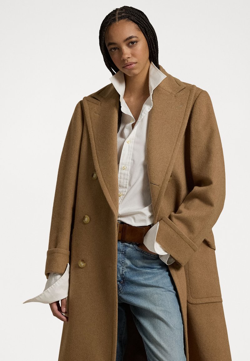 Polo Ralph Lauren CAMEL HAIR LONG POLO COAT - Κλασικό παλτό - camel