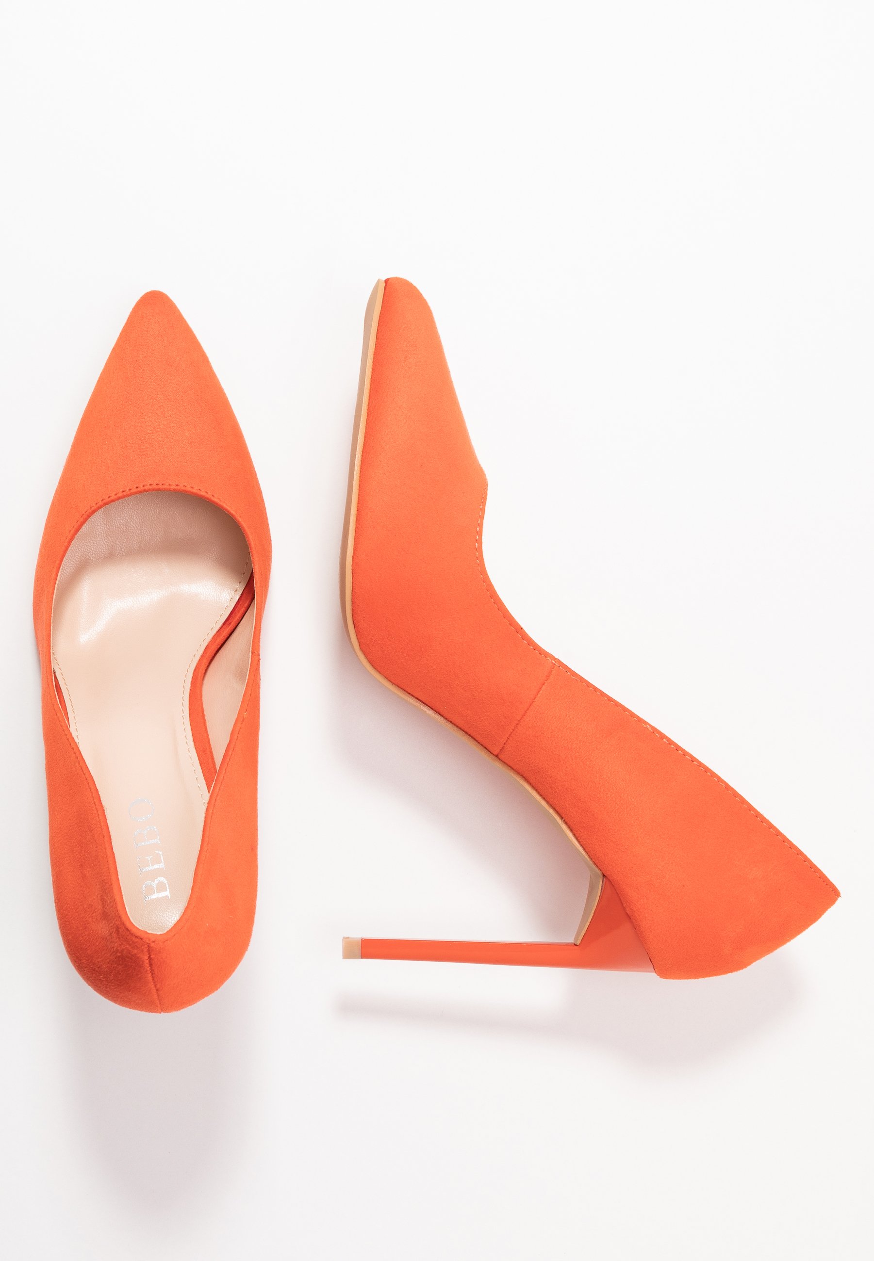 orange high heels uk