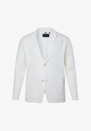 JP1880, KNITTED JACKET, FLEXNAMIC®, MILANO KNITWEAR, LAPEL COLLAR, UP TO 8XL - Cardigan - off-white