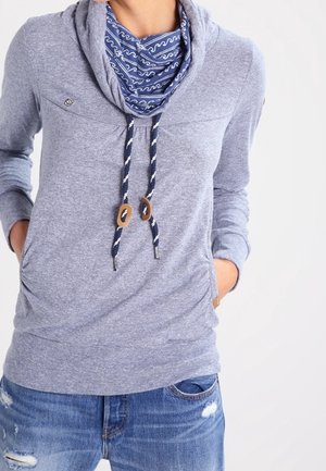 Top s dlouhým rukávem - mottled light blue