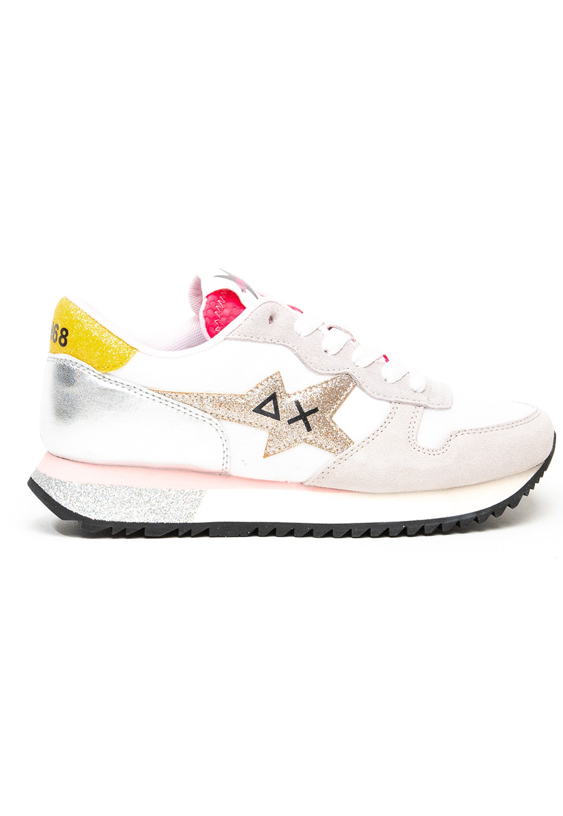 Sun68 Z32211/GLITTER LOGO 01 - Sneakers basse - bianca/bianco - Zalando.it