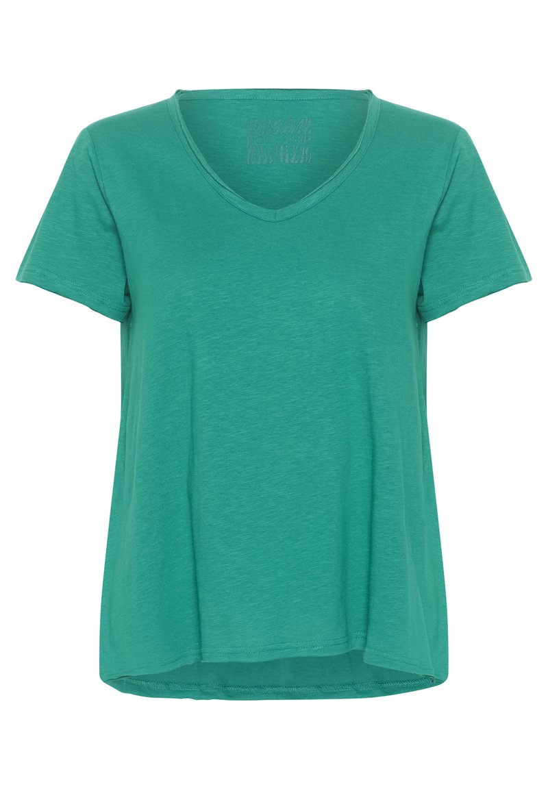 Cream T-shirt basic groen