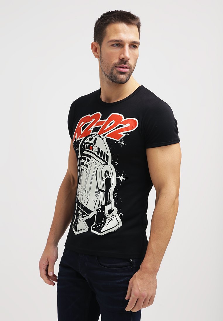 LOGOSHIRT - STAR WARS R2-D2 - T-shirts med print - schwarz, Forstørre