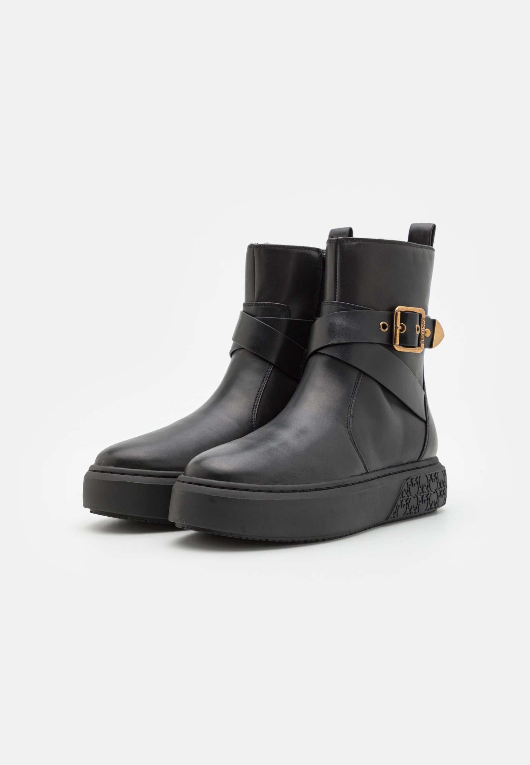 Pinko YOKO MID - Platform ankle boots - black - Zalando.co.uk