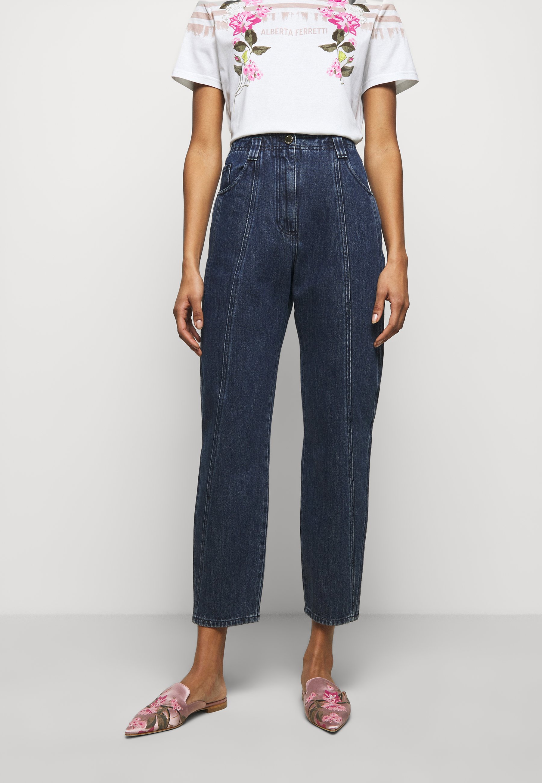 Alberta Ferretti TROUSERS - Slim fit jeans - blue - Zalando.ie
