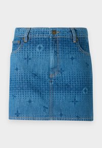 WOMENS LASER MINI SKIRT - Jupe en jean - mid wash indigo