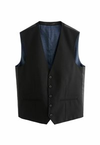 TEXTURED REGULAR FIT - Vesta do obleku - black