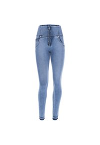 Freddy PUSH UP 7/8 VITA ALTA E FONDO CON TAGLIO VIV - Jeans Skinny Fit - denim chiaro