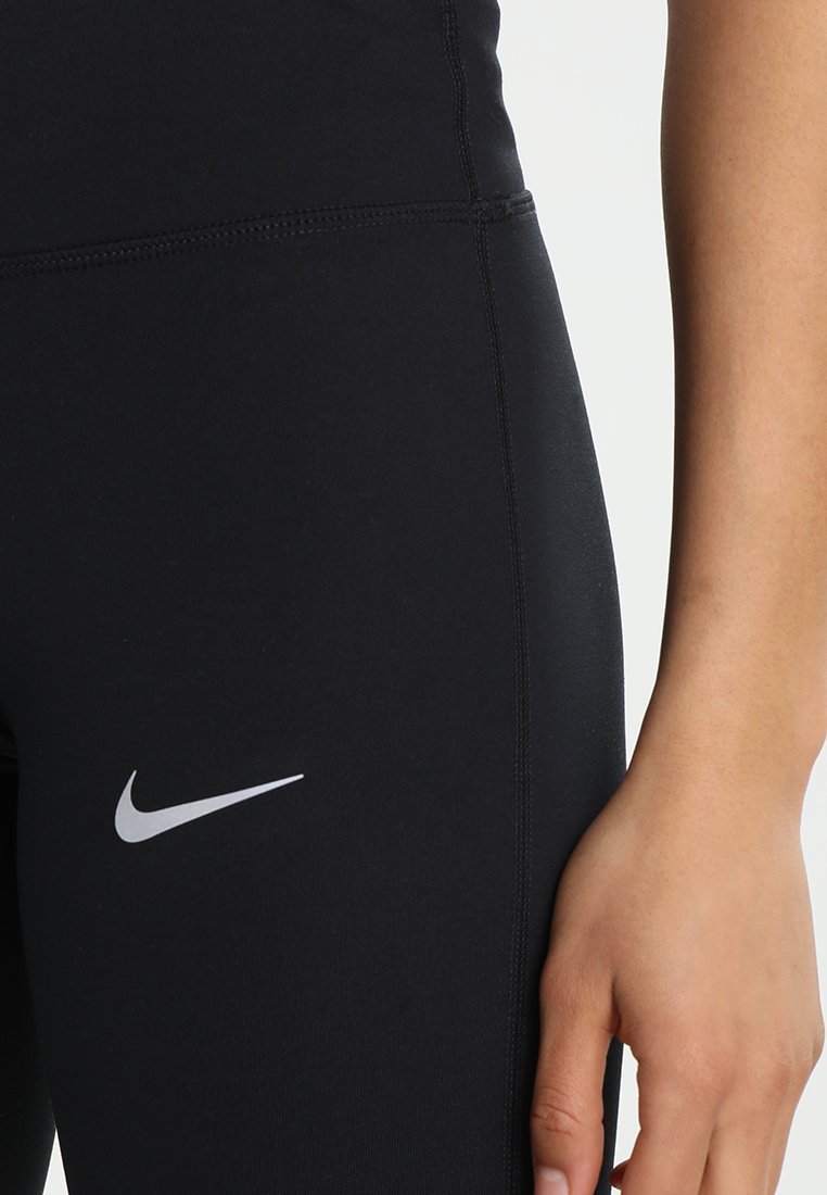 Nike Performance POWER ESSENTIAL DRI-FIT - Legging - black/reflective  silver/Zwart - Zalando.nl