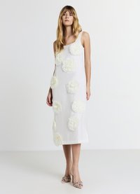 Calliope FIORI APPLICATI - Freizeitkleid - bianco lana