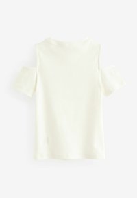 Next COLD SHOULDER REGULAR FIT - T-Shirt print - white