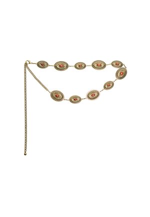 MEDALLION  - Belt - mottled green