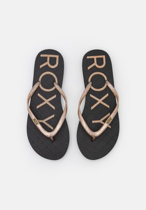 VIVA SPARKLE - Pool shoes - black/gold