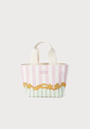Versace TOTE STRIPES UNISEX - Geantă de mână - pastel pink/pastel mint