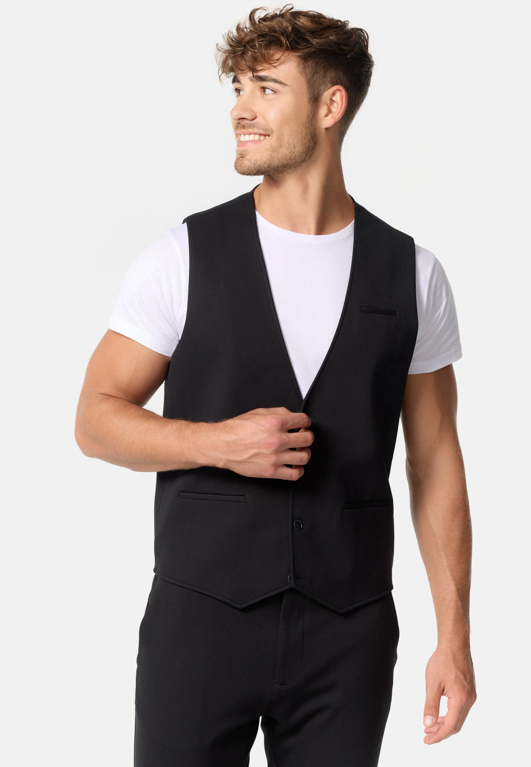 Jeff Chaleco de traje black/negro