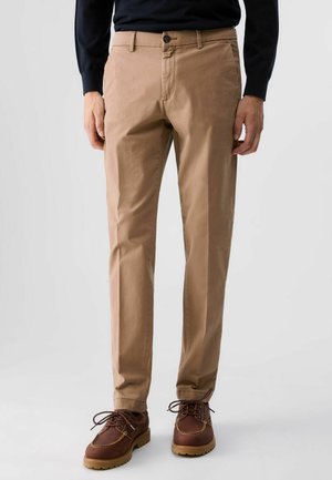 LIU JO, LIU JO CHINO TROUSERS IN GABARDINE - Chinos - brown