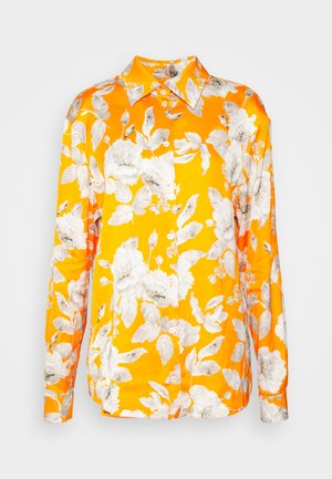 Erdem GRANDAD COLLAR - Πουκαμίσα με κουμπιά - orange/white