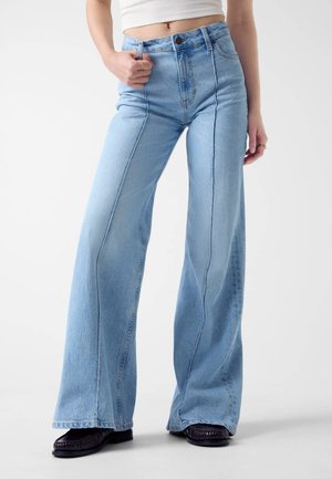 HIGH-RISE - Jean flare - hellblau