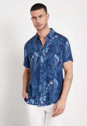 Guess ALLOVER-PRINT - Camicia - mehrfarbig grundton blau