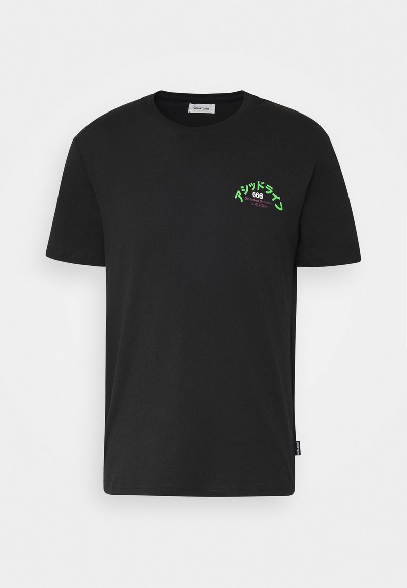 YOURTURN by Zalando - UNISEX - Print T-shirt - black, Enlarge