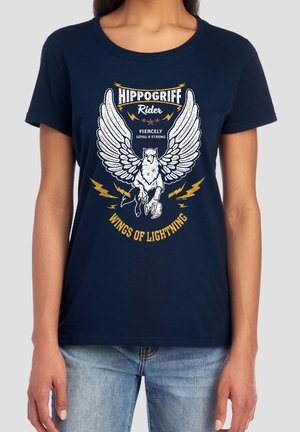 Harry Potter, HARRY POTTER HIPPOGRIFF RIDER   - Print T-shirt - dark blue