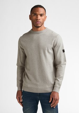 Petrol Industries, MELANGE ROUND NECK KNIT STONEBEND - Jersey de punto - ice grey